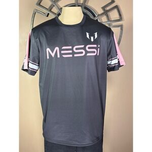 Messi Collection Mens Large Black Pink Soccer Jersey Shirt Inter Miami Style NWT